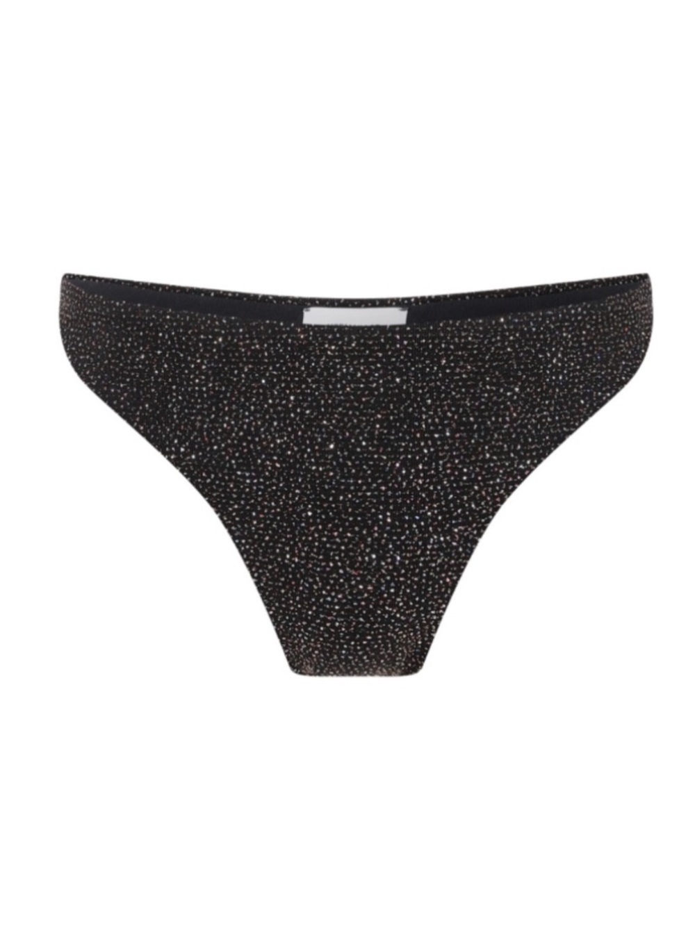 New! Normaillot Black Glitter Bikini Bottoms NWT Size Small 39456